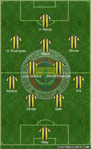 Fenerbahçe SK Formation 2019