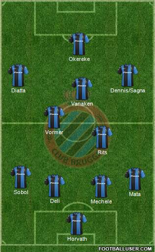 Club Brugge KV Formation 2019