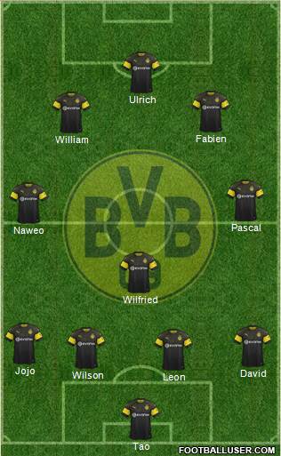 Borussia Dortmund Formation 2019