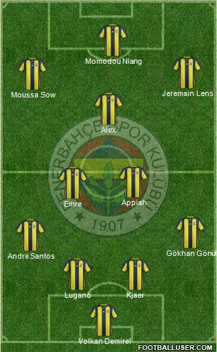 Fenerbahçe SK Formation 2019