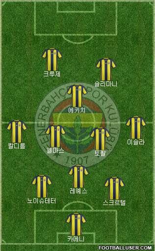 Fenerbahçe SK Formation 2019