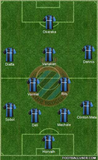 Club Brugge KV Formation 2019