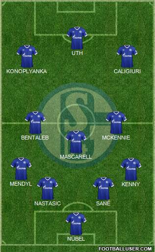 FC Schalke 04 Formation 2019