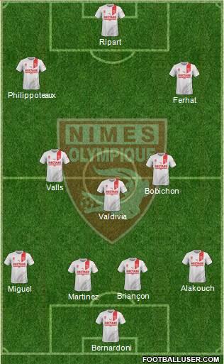 Nîmes Olympique Formation 2019