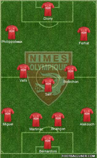 Nîmes Olympique Formation 2019