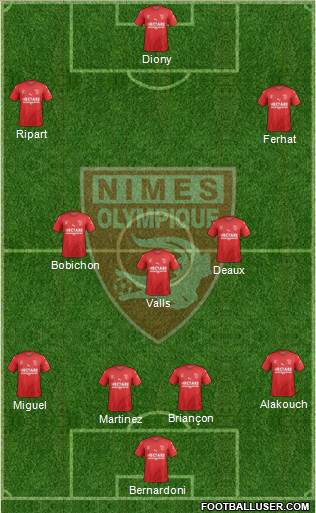 Nîmes Olympique Formation 2019