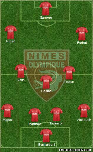 Nîmes Olympique Formation 2019