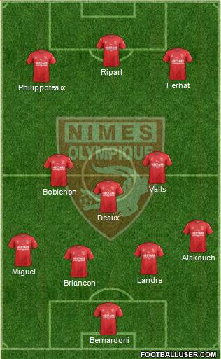 Nîmes Olympique Formation 2019