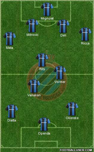 Club Brugge KV Formation 2019