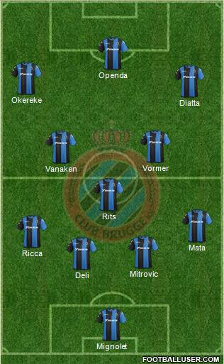 Club Brugge KV Formation 2019