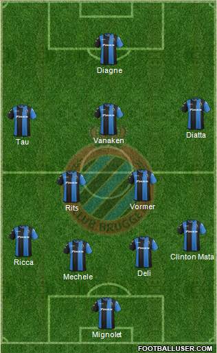 Club Brugge KV Formation 2019