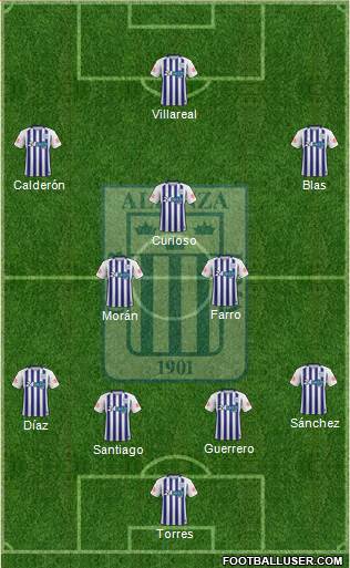 C Alianza Lima Formation 2019