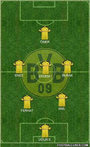 Borussia Dortmund Formation 2019