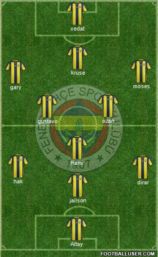 Fenerbahçe SK Formation 2019