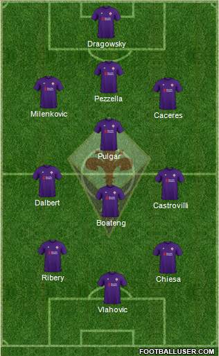 Fiorentina Formation 2019