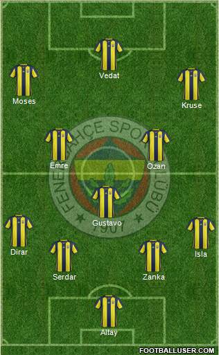 Fenerbahçe SK Formation 2019