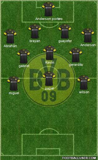 Borussia Dortmund Formation 2019