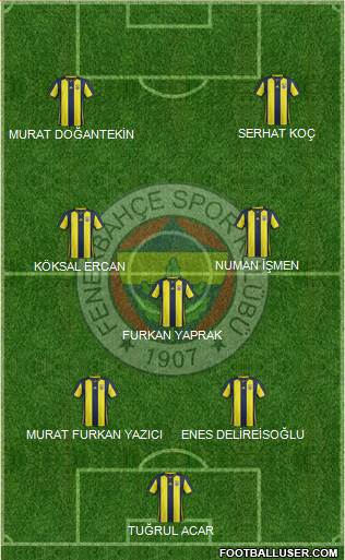 Fenerbahçe SK Formation 2019