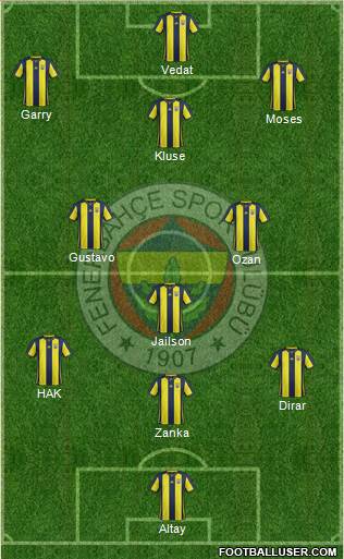 Fenerbahçe SK Formation 2019