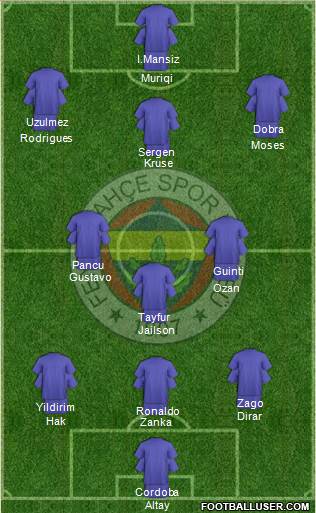 Fenerbahçe SK Formation 2019