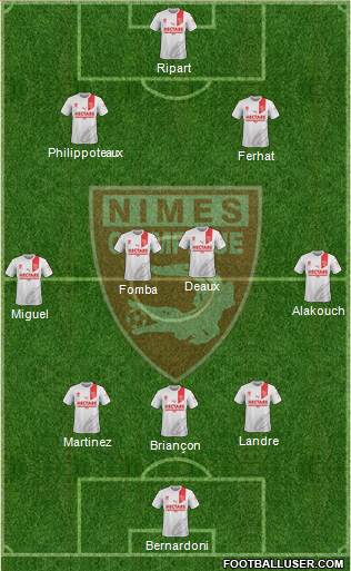 Nîmes Olympique Formation 2019