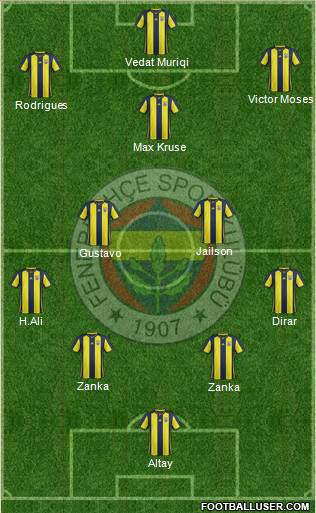 Fenerbahçe SK Formation 2019