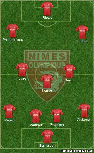 Nîmes Olympique Formation 2019