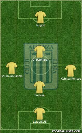 C Alianza Lima Formation 2019