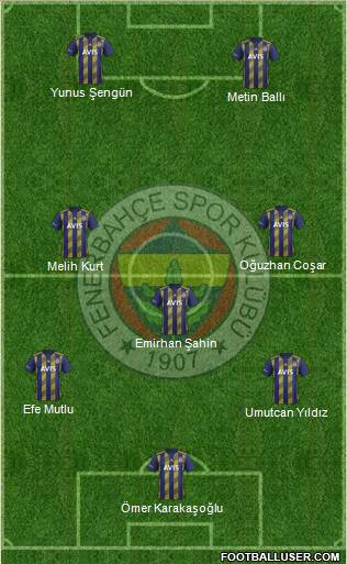 Fenerbahçe SK Formation 2019