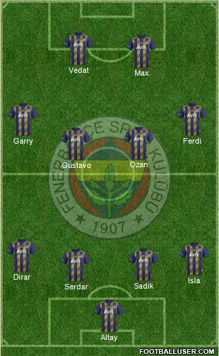 Fenerbahçe SK Formation 2019