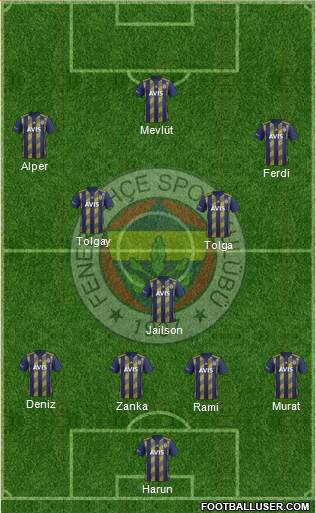 Fenerbahçe SK Formation 2019