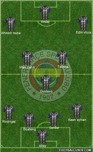 Fenerbahçe SK Formation 2019