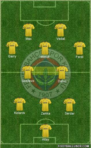 Fenerbahçe SK Formation 2019