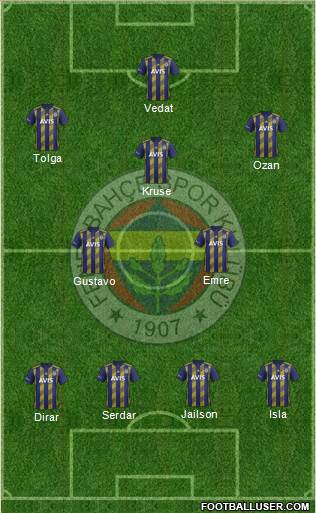 Fenerbahçe SK Formation 2019