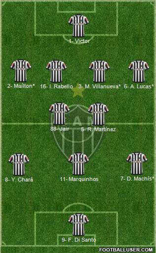 C Atlético Mineiro Formation 2019