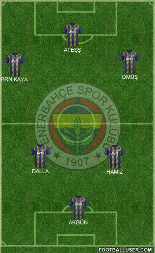 Fenerbahçe SK Formation 2019