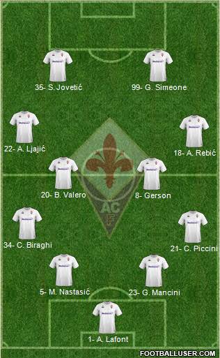 Fiorentina Formation 2019