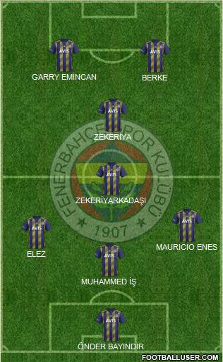 Fenerbahçe SK Formation 2020