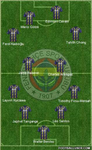 Fenerbahçe SK Formation 2020