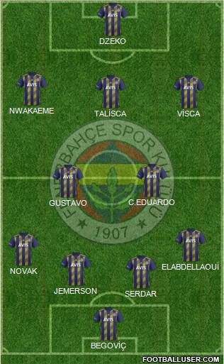 Fenerbahçe SK Formation 2020