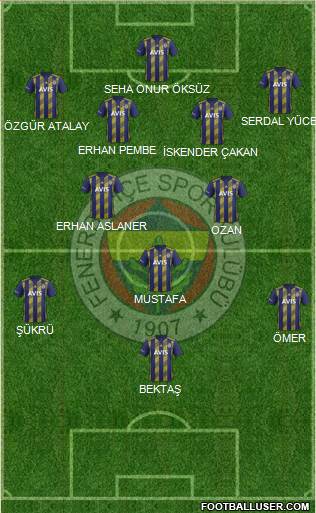 Fenerbahçe SK Formation 2020