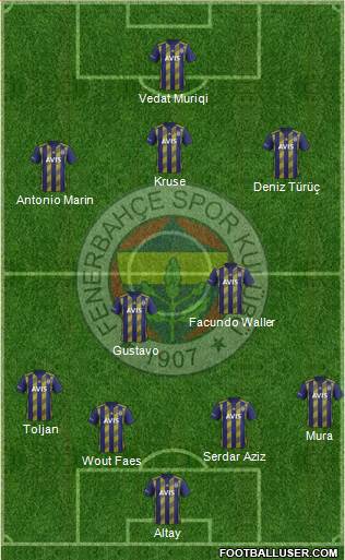 Fenerbahçe SK Formation 2020