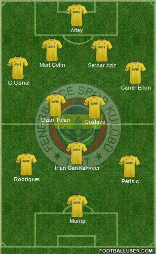 Fenerbahçe SK Formation 2020