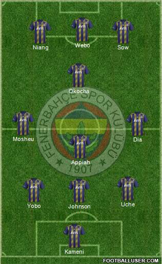 Fenerbahçe SK Formation 2020