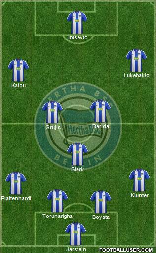 Hertha BSC Berlin Formation 2020