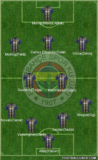 Fenerbahçe SK Formation 2020