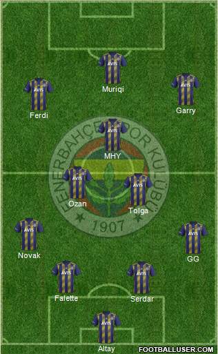 Fenerbahçe SK Formation 2020