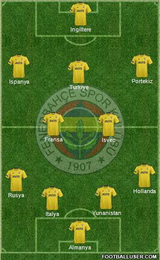 Fenerbahçe SK Formation 2020