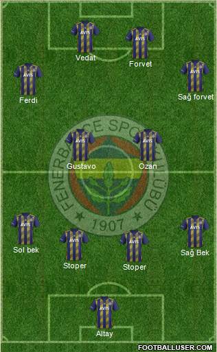 Fenerbahçe SK Formation 2020