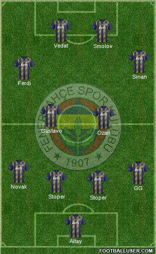 Fenerbahçe SK Formation 2020